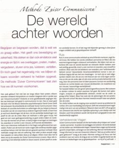Zuiver Communiceren Happinez Magazine 2008