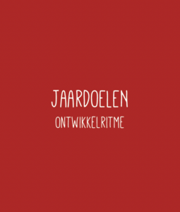Jaardoelen-ontwikkelritme