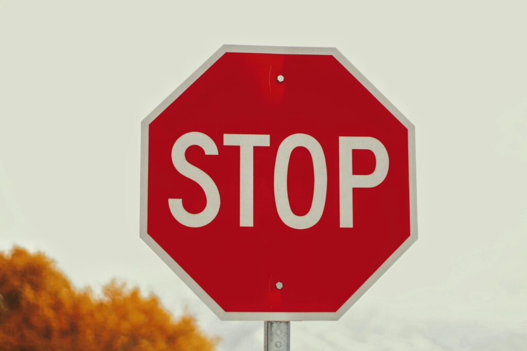 Stop bord