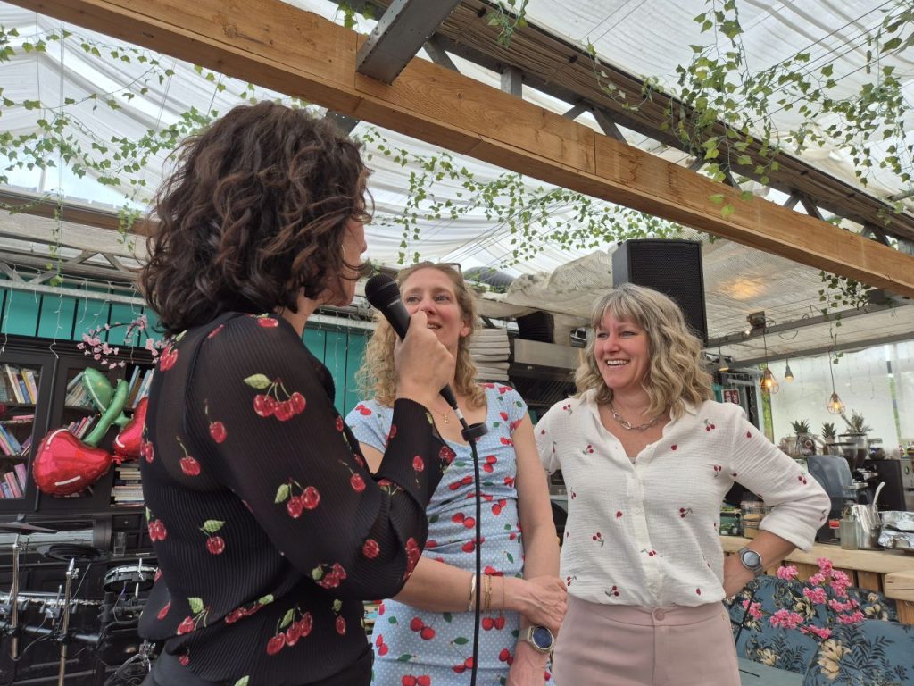 Gewoon_aan_de_slag_feest Miranda, Maaike en Wendy